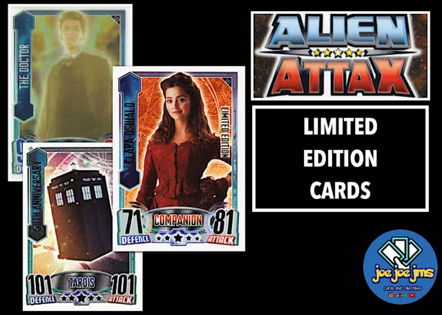 Topps Dr Doctor Who Alien Attax / 50th Anniversary Limited Edition Cards LE1 LE4 2