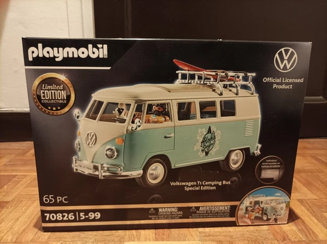 PLAYMOBIL Volkswagen Camping Bus – Boîte Neuve – Véhicule Collection