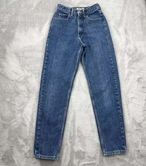 Vtg Guess Jeans Womens 26 Blue Mom Tapered High Rise Made In USA 80s Retro Denim