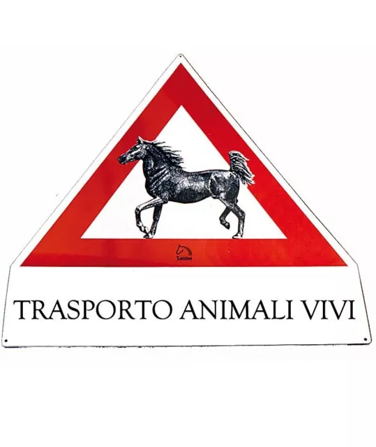 Cartel de transporte de animales vivos