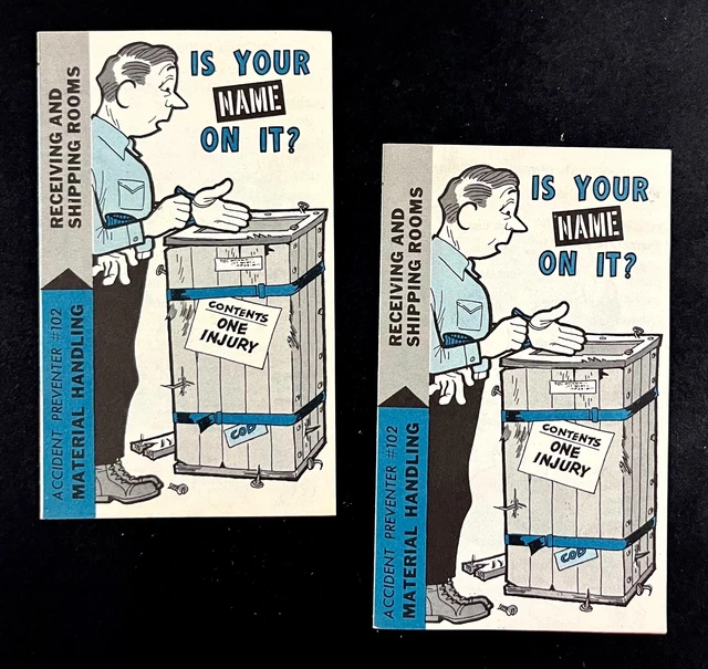 1955 ACCIDENT PREVENTER 102 Material Handling Shipping Rooms Vintage Brochures 14.34 PicClick AU