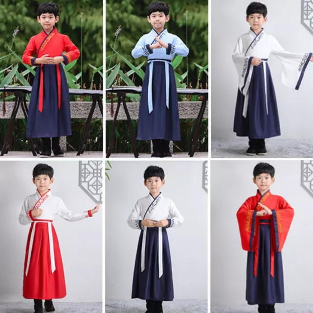 Bambini Ragazzi Cinese Tradizionale Hanfu Abito Ttang Antico Cosplay Costume