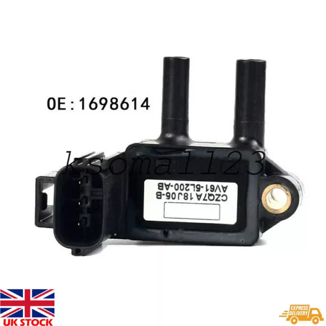 Exhaust Differential DPF Pressure Sensor For Ford Focus Kuga C-Max 2.0 TDCI UK