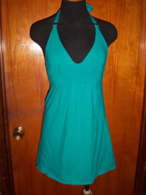 Victoria's Secret Green Moda International Bra Top Halter Dress Sundress XXS XS