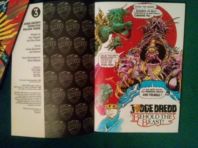 2 Off 2000Ad Judge Dredd's Crime File Vol 3 & 4 First Graphic Quality Editions 3