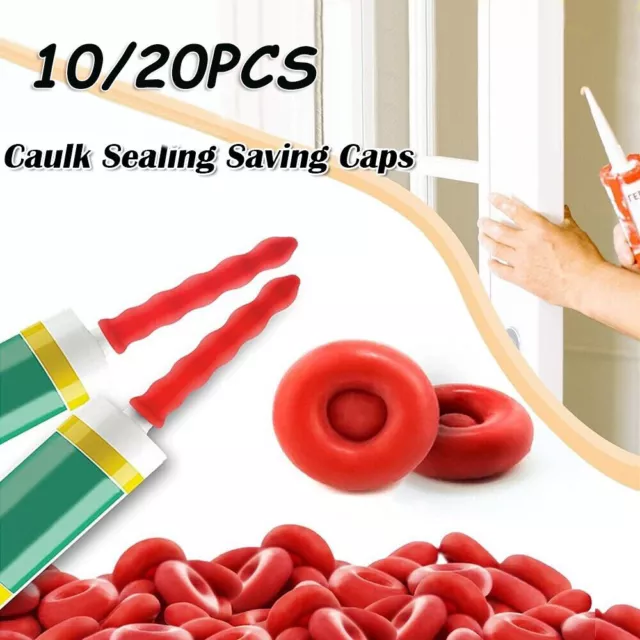 20PCS Caulk Cap for Seal Caulking Tubes Caulk Saver Sealer Caps Caulking