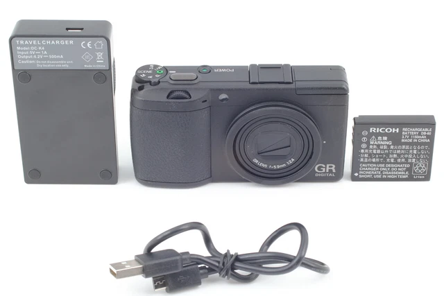 [Near MINT/SH171] RICOH GR DIGITAL II 2 10.1MP Digital Camera Black From JAPAN 10