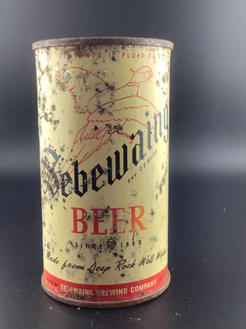 Vintage Sebewaing Flat Top Beer Can Sebewaing Brewing Co. Michigan