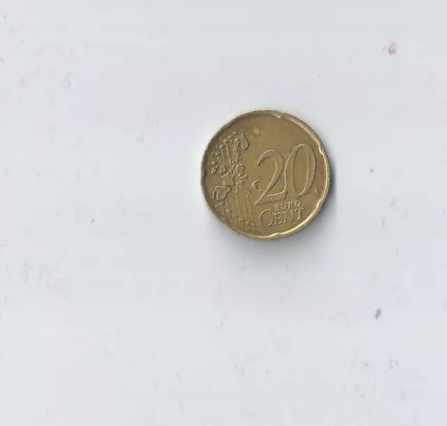 20 CENT EURO Münze Italien MAC 2002 (R) Fehlprägung