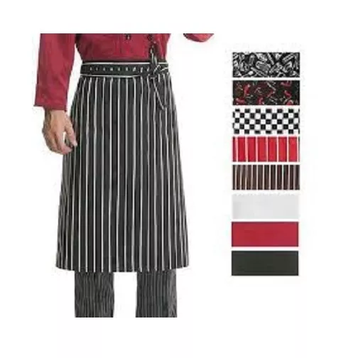 Black White Green Red Long Waist Aprons long ties waist aprons many colour 2