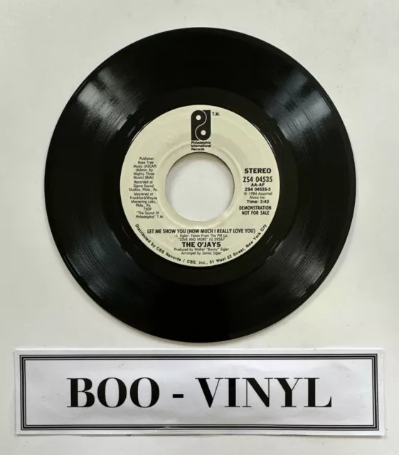 The O'Jays - Let Me Show You 7” Demo Copy Funk Soul Disco Ex