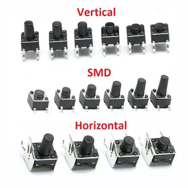 Momentaner Taktiler Druckknopf Schalter Vertikale/SMD/Horizontale Mini PCB
