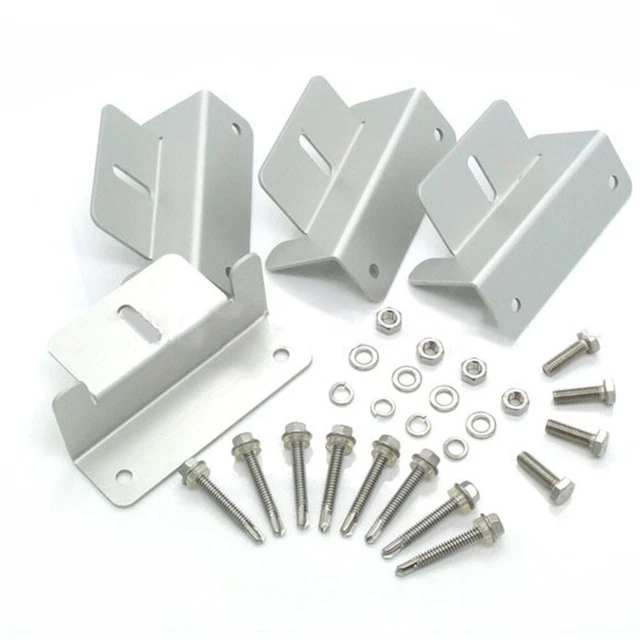 Mounting Holder Z Brackets Split Lock Washer 8 Set Accessories Flat Washers