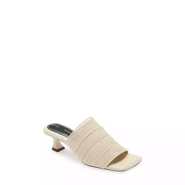 Proenza Schouler Rolo Kitten Heel Slide Sandal in Natural EUR 39.5 US 9.5