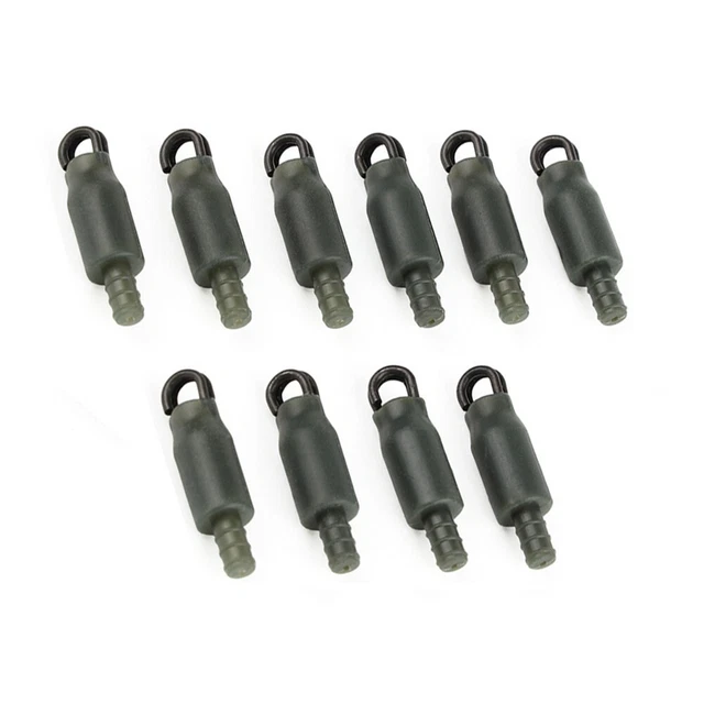 50 Connecteurs D'alimentation Méthode En Ligne Pour Pêche à La Carpe - 12mm Gris - Neufs