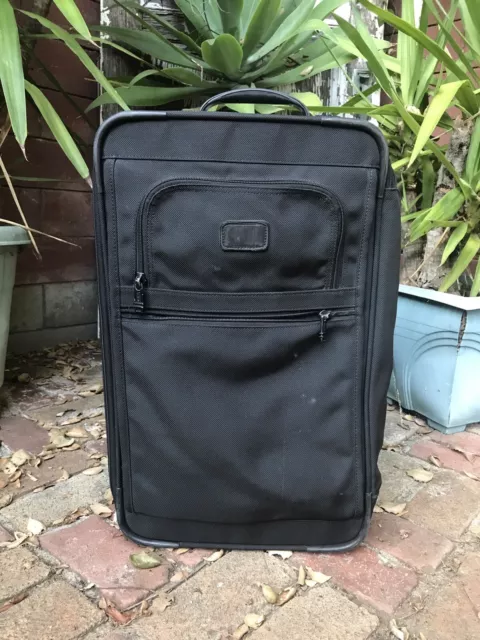TUMI USA Carry-On 22" Black Ballistic Nylon 2 Wheeled Luggage Used