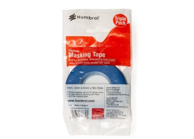 Miniature Humbrol Ruban Flexible Masking Tape Set Modélisme Static Fb