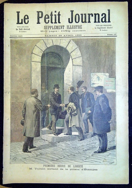 Le Petit Journal N°113 De 1893 - Me Renée RICHARD / Eugène Turpin - France
