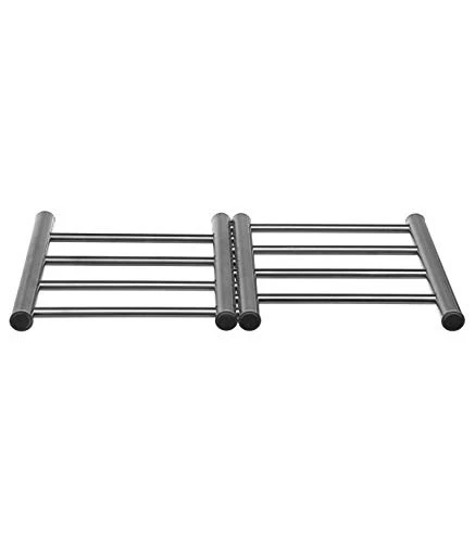 Dessous de plat Design industriel Bambou & Acier ELIE Noir mat MSV