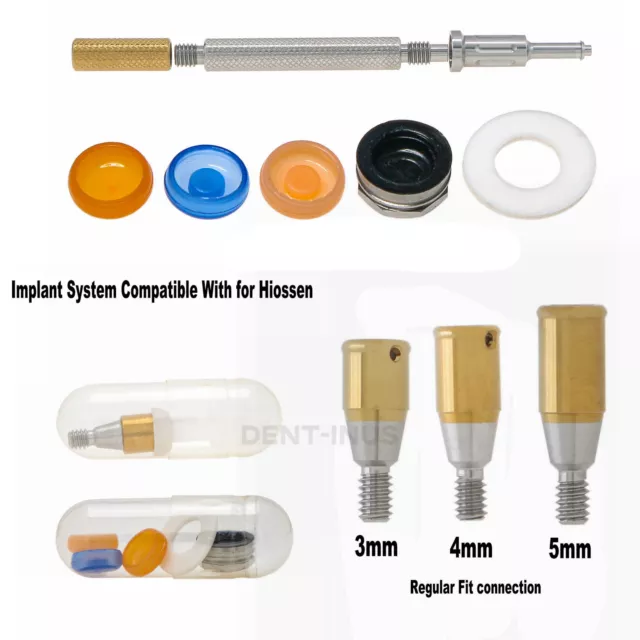 Dental Attachment Abutment & Overdenture Male Caps Kits Tool for Hiossen Regular