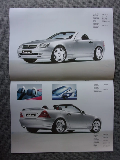 Brochure Mercedes-Benz SLK R170 (années 2000-2001) - En Anglais, Très Bon état, Collector
