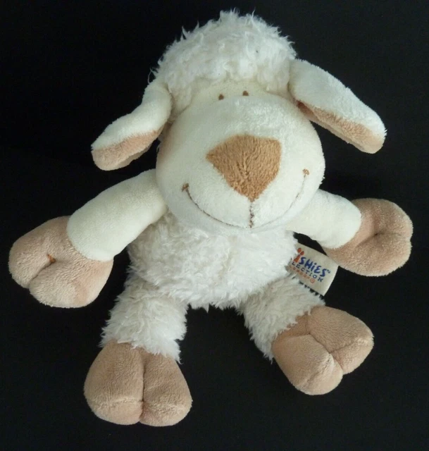 F2. DOUDOU PELUCHE PLUSHIES COLLECTION LOMBOK MOUTON blanc beige 23cm EXCEL ETAT
