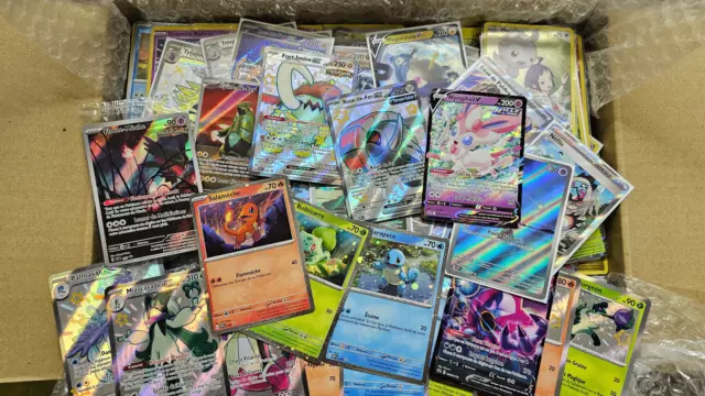 ENORME LOT de +/- 5000 cartes Pokémon (Brillantes, Rares,Ultras, ..), Neuves, FR