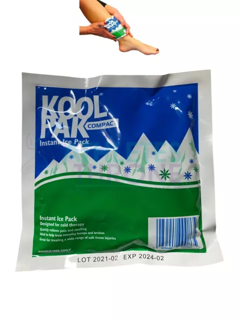 Koolpak Small Instant Sports Ice Pack First Aid Muscle Sprains Back Injury Wrap