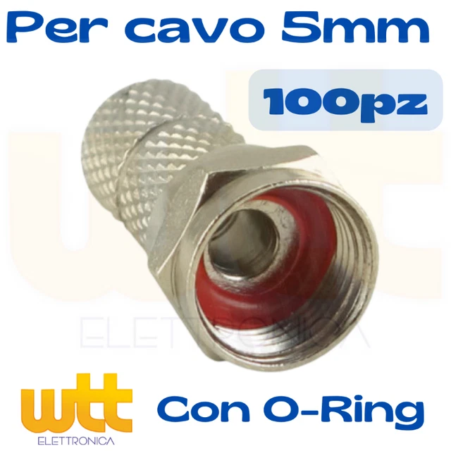 CONNETTORE F A VITE CON O-RING - Foto 13