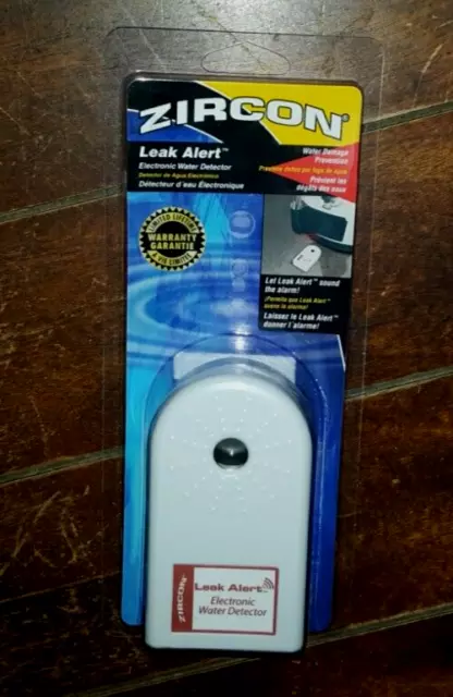 Zircon Leak Alert Electronic Water Detector -Water Damage Prevention- 85dB Alarm