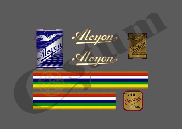 Les Cycles Alcyon Vintage Bicycle Poster Print Art