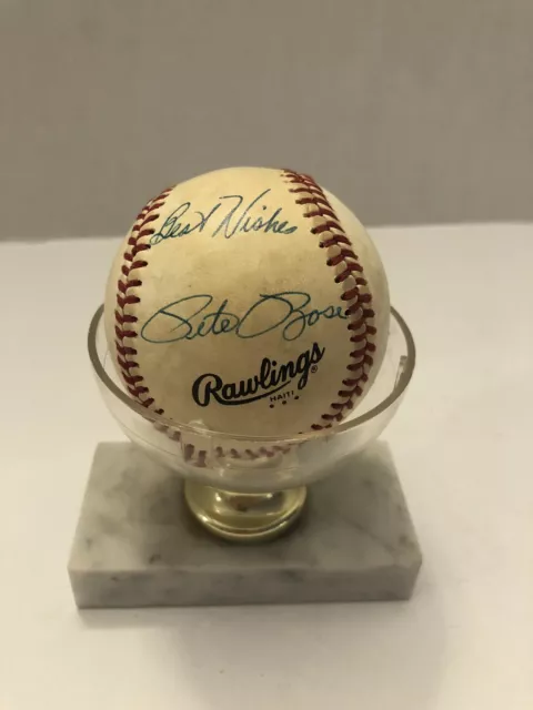 Pete Rose Autographed Charles Feeney Official ļæ¼ National League Baseball ļæ¼ Pete Rose Autographed Charles Feeney Official ļæ¼ National League Baseball ļæ¼