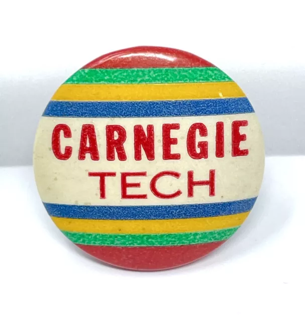 Rare 1950s Carnegie Tech University Pinback Button