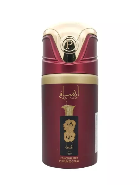 Lattafa Ansaam Deodorant Oud & Musk Long Lasting body spray Fragrances - 250 ML