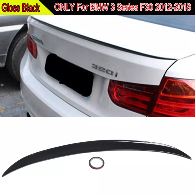GLOSS BLACK REAR Trunk Boot Spoiler Wing Fit For BMW 3 Series F30