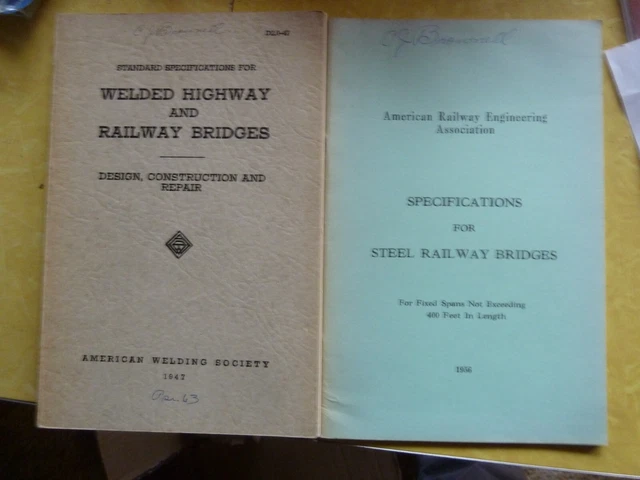 Specifications for Steel Railway Bridges/ welded highway and railway bridges