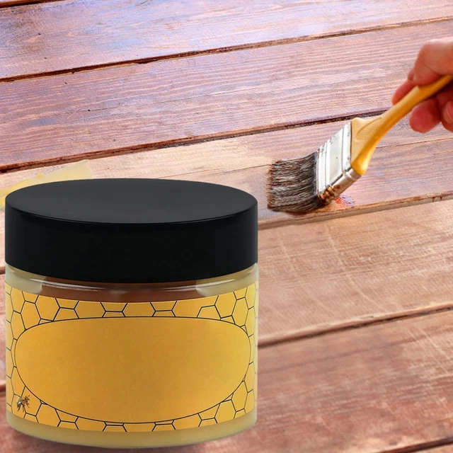 Piso esmalte de cera de abejas multiusos de madera natural para muebles D3X5