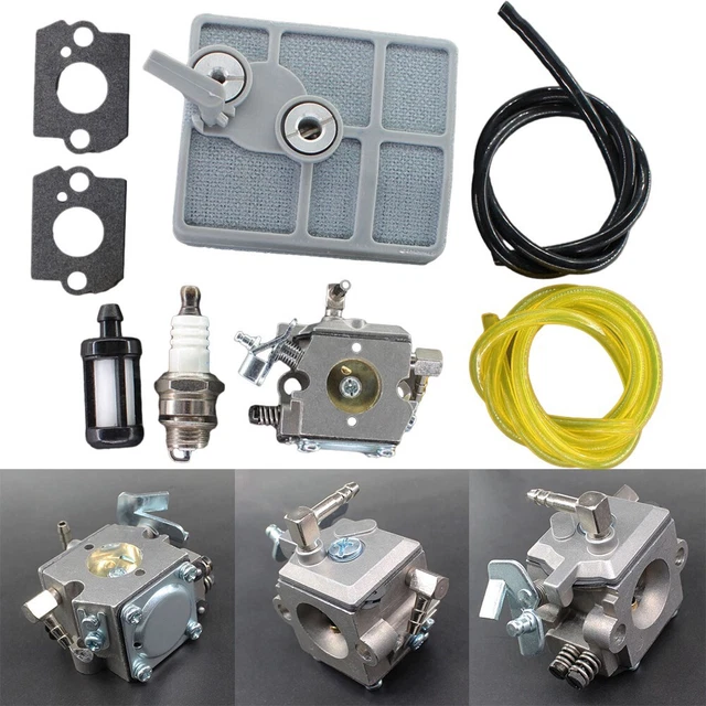 Tuning Kit Carburetor Filtro Aria Carburante Guarnizione Motosega Garden