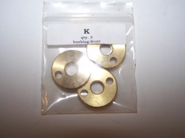 Kieninger brass factory made front side bushings for Model K 3 pieces #KB819