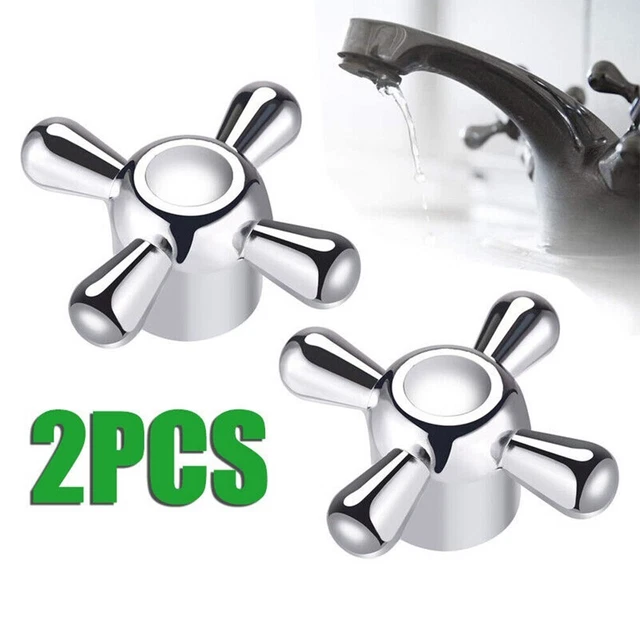 2 Pcs Poignée de Robinet Kit de Remplacement en Alliage pour Cuisine Salle de Bain