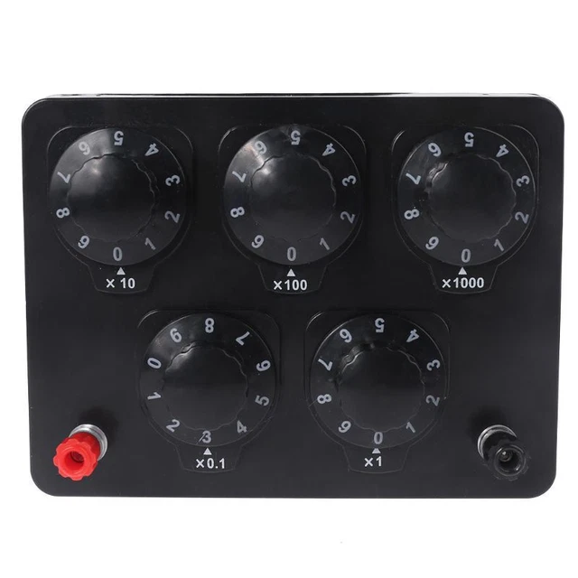 Resistance Box Variable Knob Switch 0 to 9999.9Ω for Physical Class Teaching