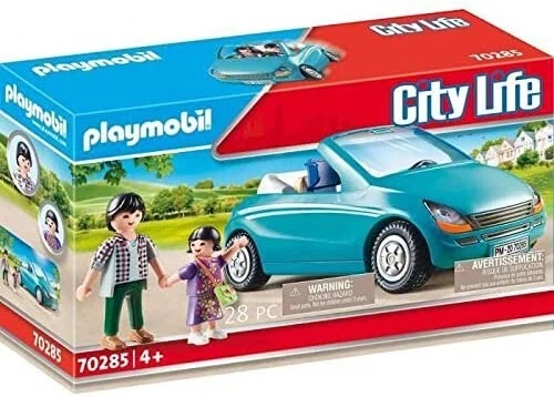 PLAYMOBIL City Life 70285  Papa avec enfant et voiture Cabriolet Neuf