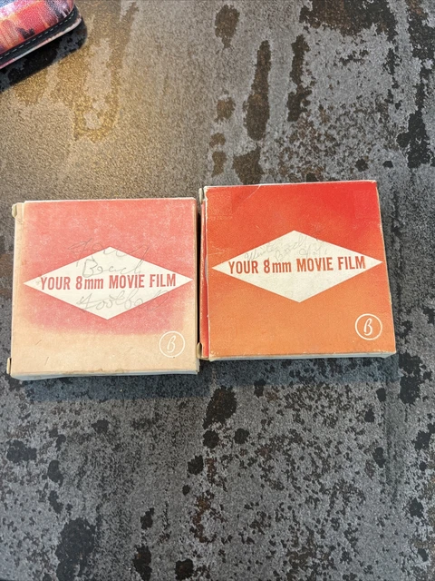 Lote de 2 carretes de película para películas en casa de colección de 8 mm playa de la década de 1960, fútbol, ​​nueva York, invierno, etc.