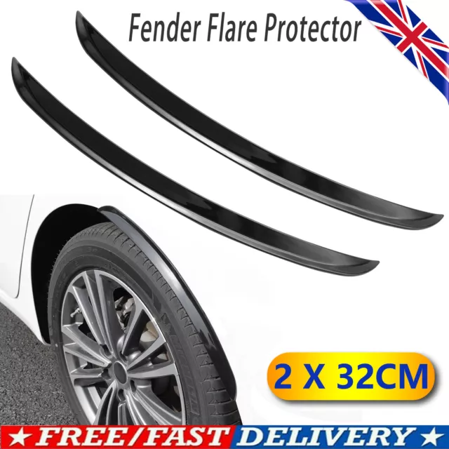 2 Car Wheel Eyebrow Arch Fender Flares Cover Trim Universal Mudguards Protector