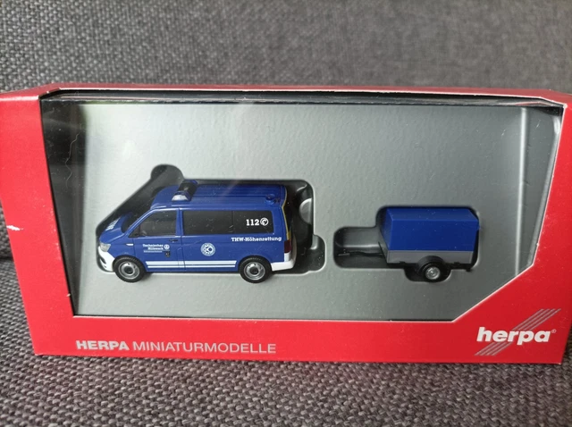 Herpa VW T6 Bus Zoll/Belgien Modellauto, Maßstab 1:87 – Detailgetreues Miniatur-Sammlerstück