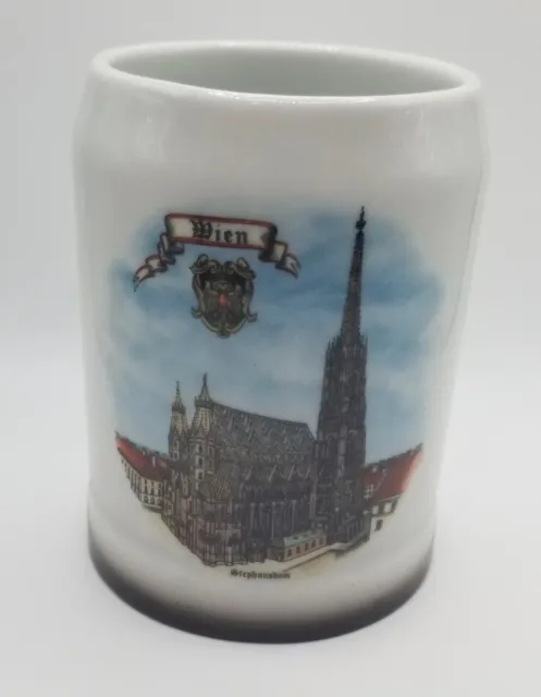 H K Wien Beer Coffee Mug Stein St. Stephens Cathedral Hassenpflug   .3L