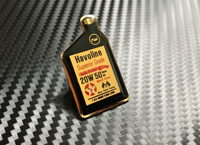 Genuine Vintage Texaco Havoline 20W50 Oil Can Pin Badge Petrol Gasoline Shell