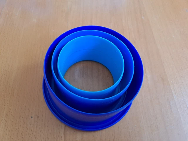 Lot De 3 Emporte-pièces Ronds Tupperware - Neufs (occasion, Comme Neufs)