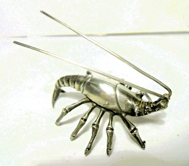 Miniatura In Argento Aragosta Vintage 22 Grammi Anni 70 Silver No Raspini 5 Foto