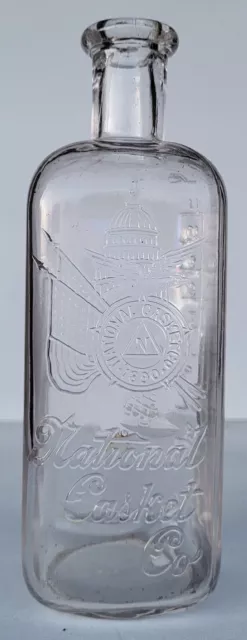 National Casket Co. Embalming Fluid Bottle